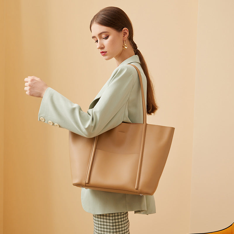 womens genuine leather tote bag