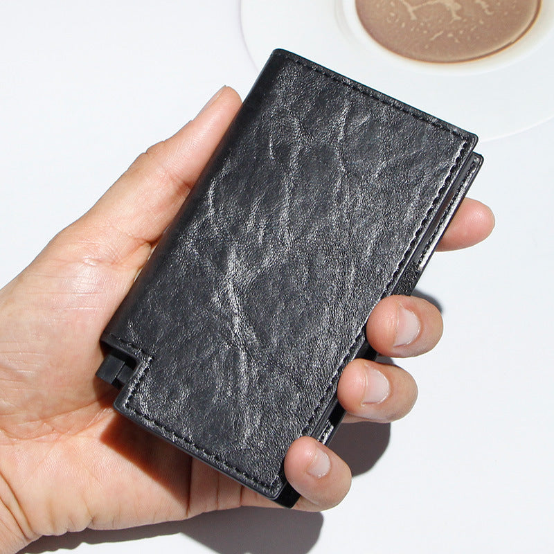 multifunctional large capacity metal wallet