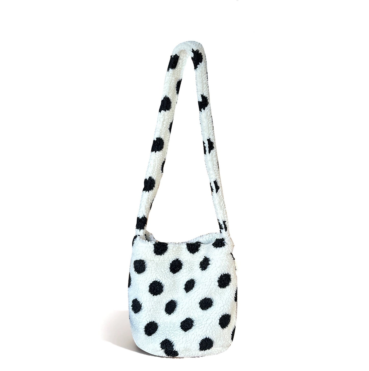 autumn and winter new leopard print letters printed bucket bag large capacity
