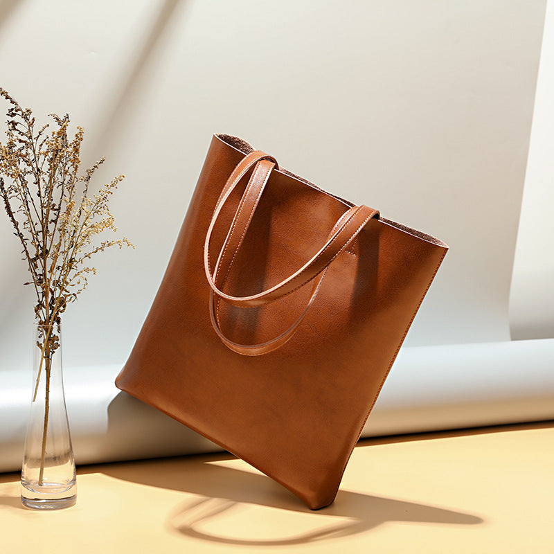 womens cow leather bag stylish and simple