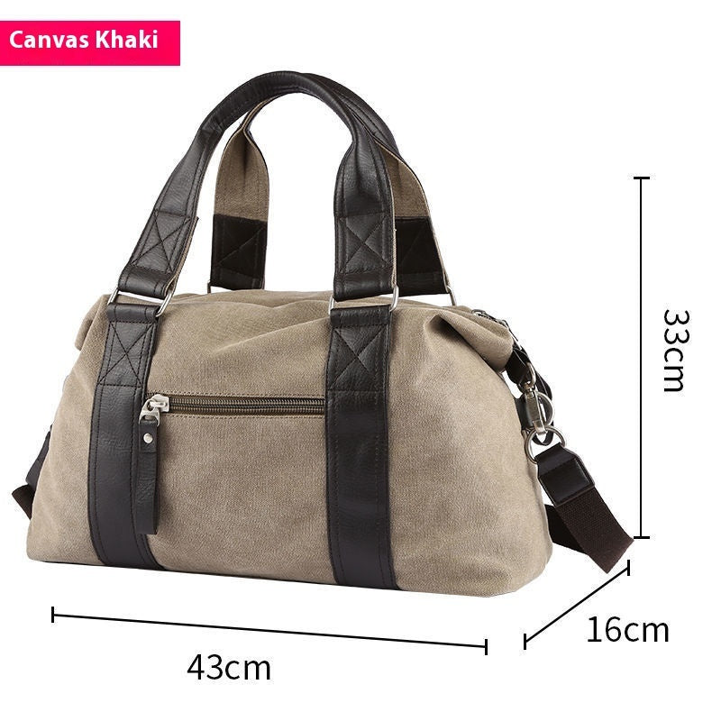 fashion mens retro canvas out luggage business travel handbag