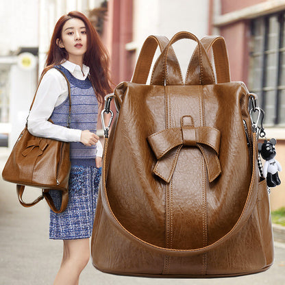 womens backpack new korean style fashion multipurpose cute bow travel