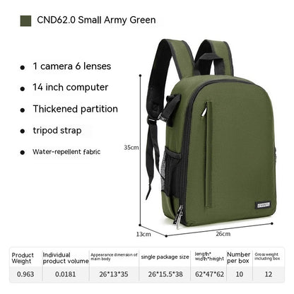 casual dslr camera bag solid color nylon camera bag