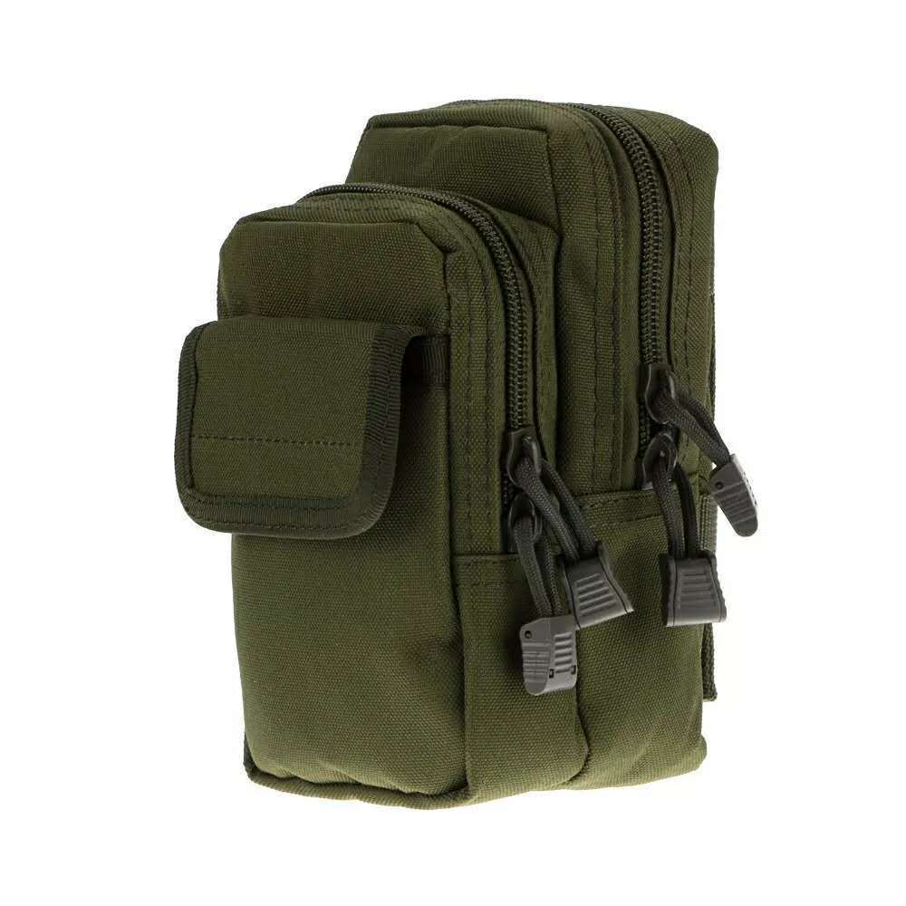 double zipper thick large capacity tactical wear resistant belt waist bag