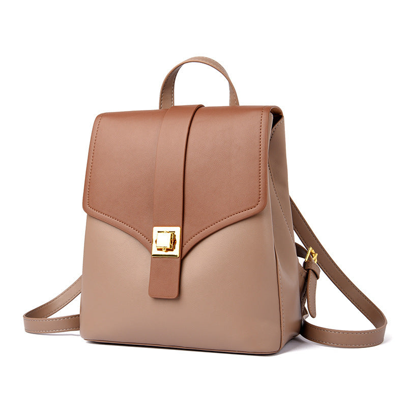 fashionable all match anti theft lock womens bag