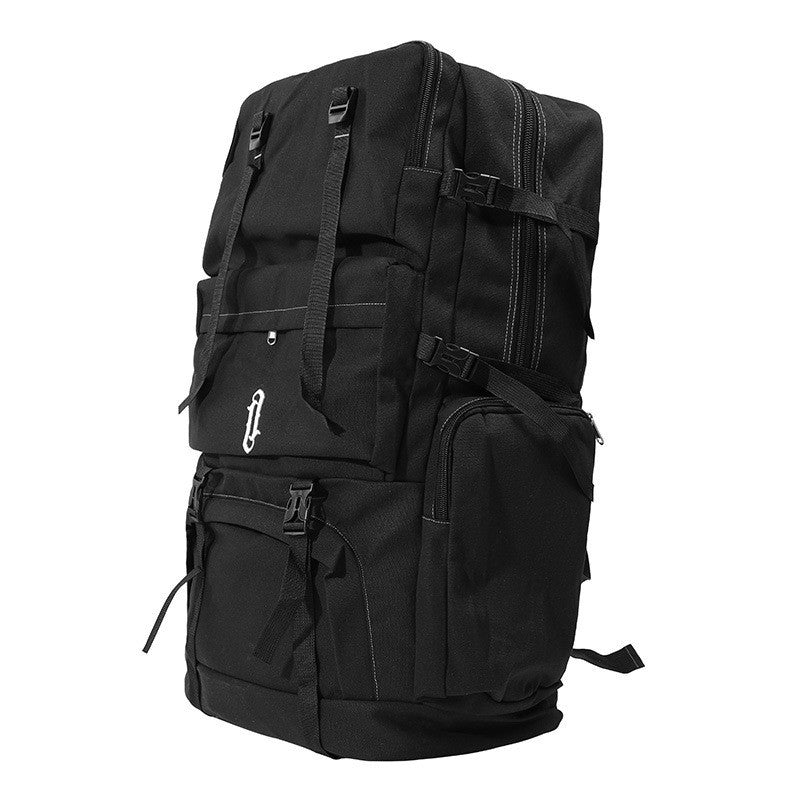 casual large capacity canvas backpack mens traveling bag