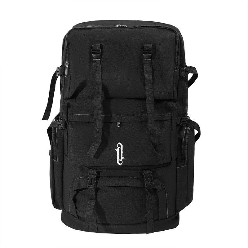 casual large capacity canvas backpack mens traveling bag