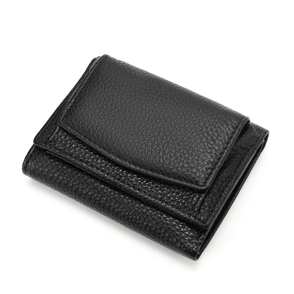 minimalist and creative multi card mini leather wallet