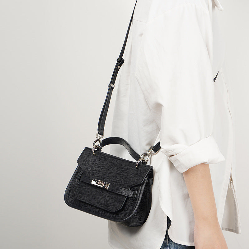 first layer cowhide underarm shoulder crossbody leather womens bag