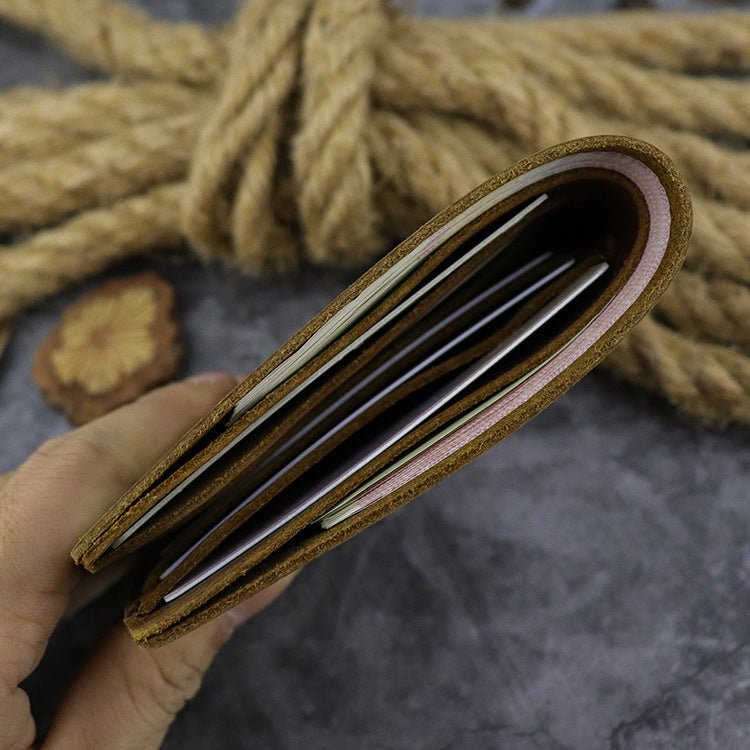 leather simple multi card wallet