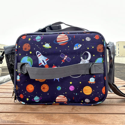 crossbody children cartoon lunch bag oxford cloth color student thermal bag