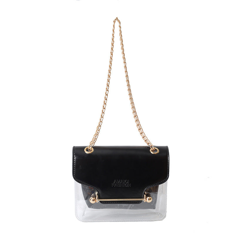 letter contrast color mother shoulder messenger bag