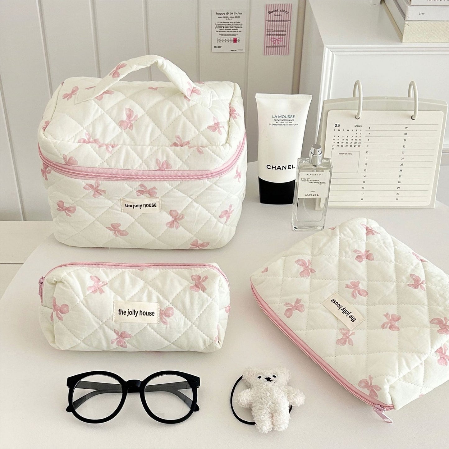 cotton cosmetic bag portable toiletry storage