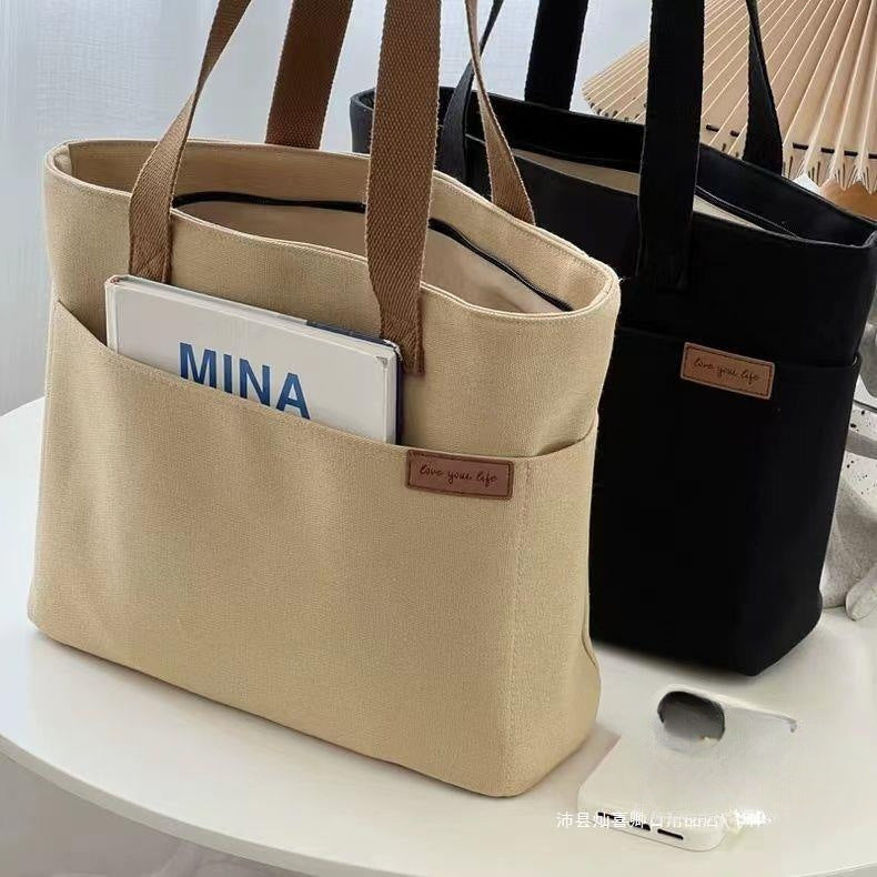All-match Shoulder Bag Large Capacity Book Holding Student Class Commuting