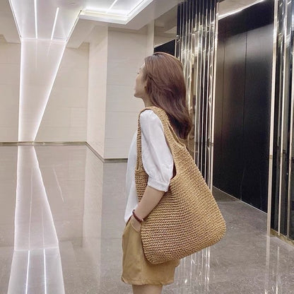 holiday straw bag shoulder bag simple ladies