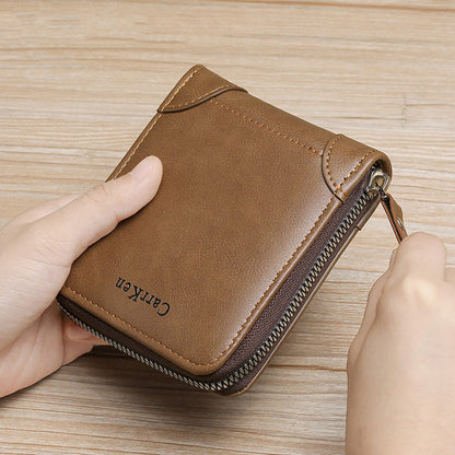 retro mens horizontal multifunctional card holder