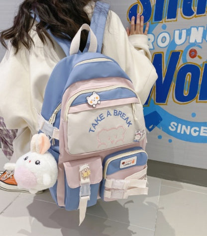 cute junior high school student large capacity backpack