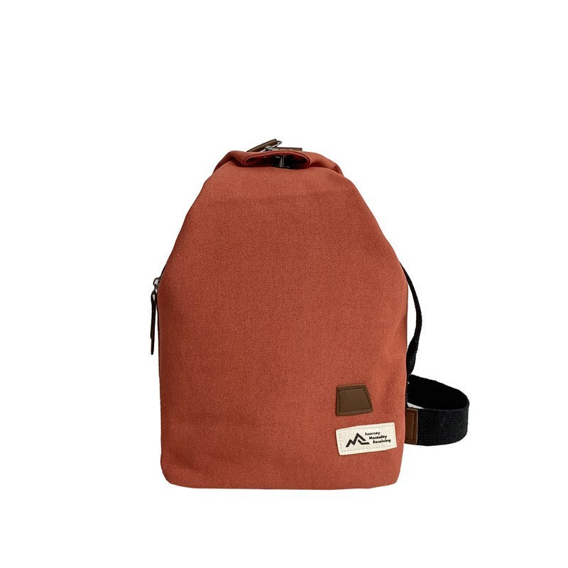 fashion canvas slanted chest bag travel leisure sports waist bag
