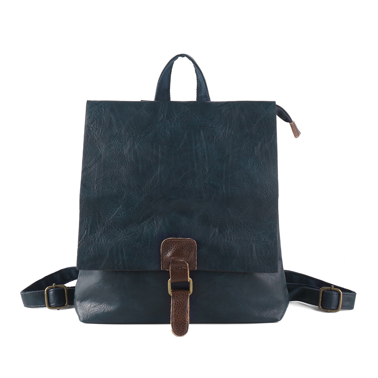 retro large capacity multifunctional leather backpackage