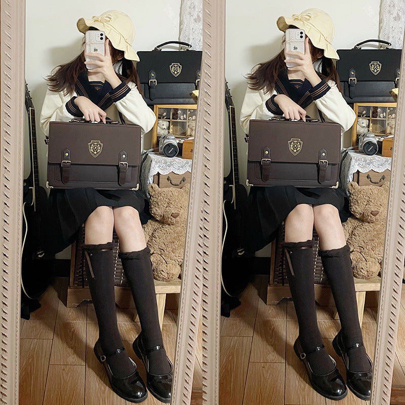 uniform college style one shoulder crossbody portable uniform bag