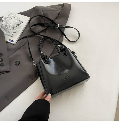 womens messenger bag fashion portable one shoulder bucket bag