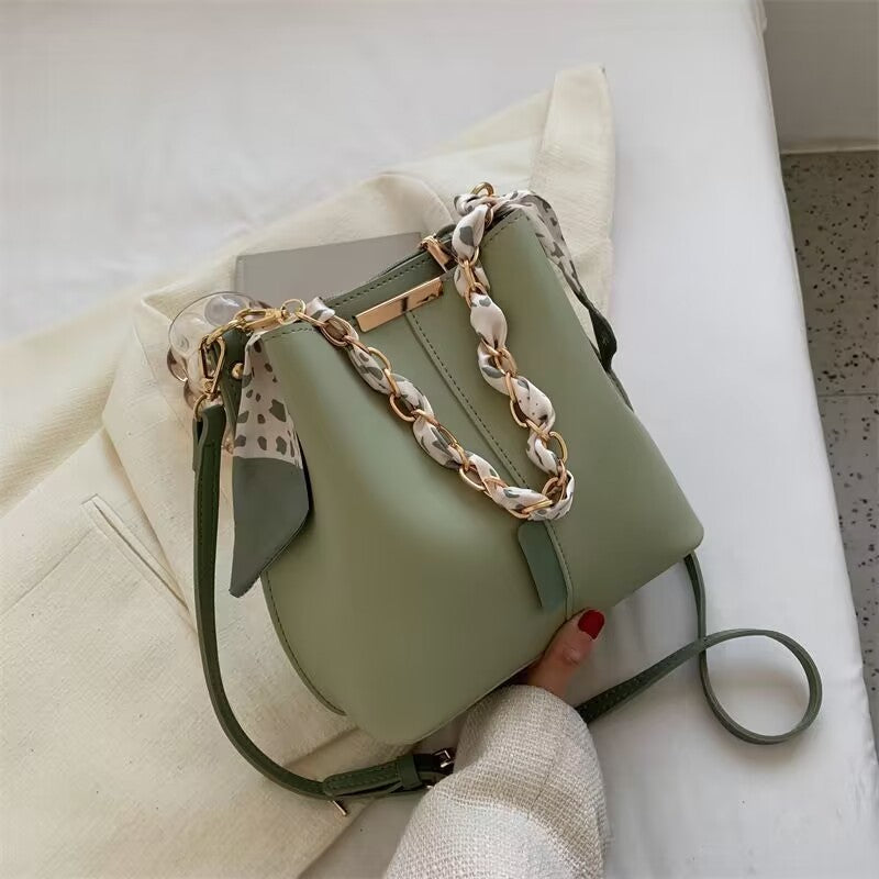 fashion shoulder portable crossbody bucket bag