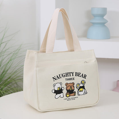 Canvas Handbag Carry Out Storage