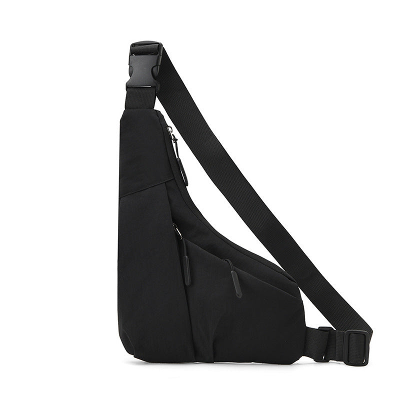 close fitting triangle bag casual derm mens crossbody casual chest bag