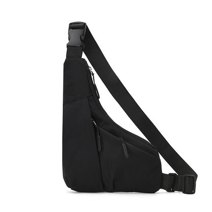 close fitting triangle bag casual derm mens crossbody casual chest bag