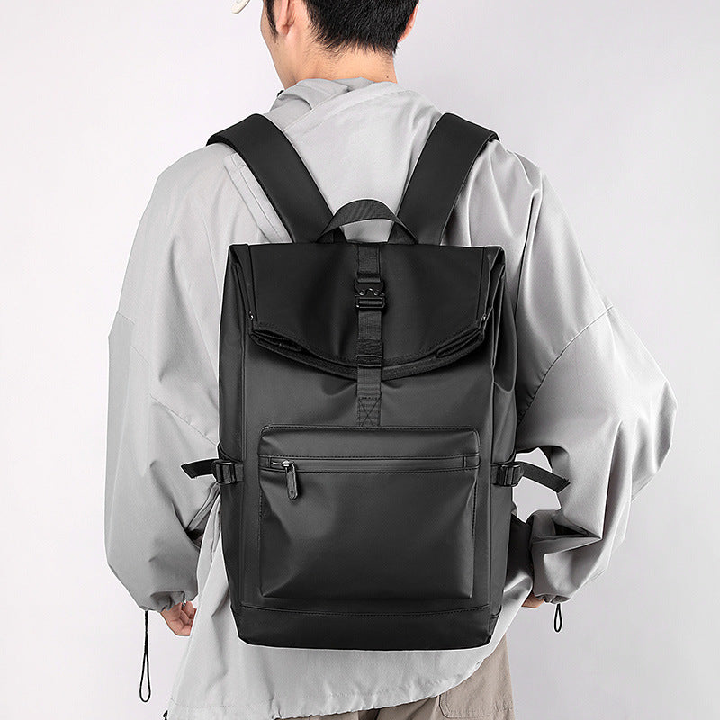 fashion large capacity multi functional backpack male middle school student college student leisure