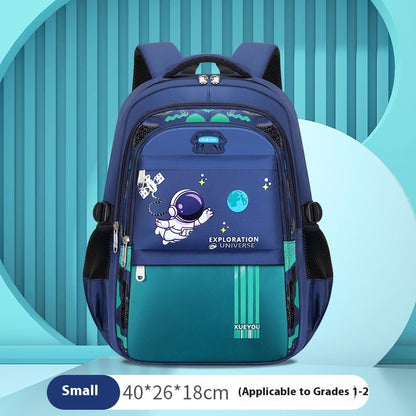 spaceman primary school student oxford cloth schoolbag children nylon backpack men