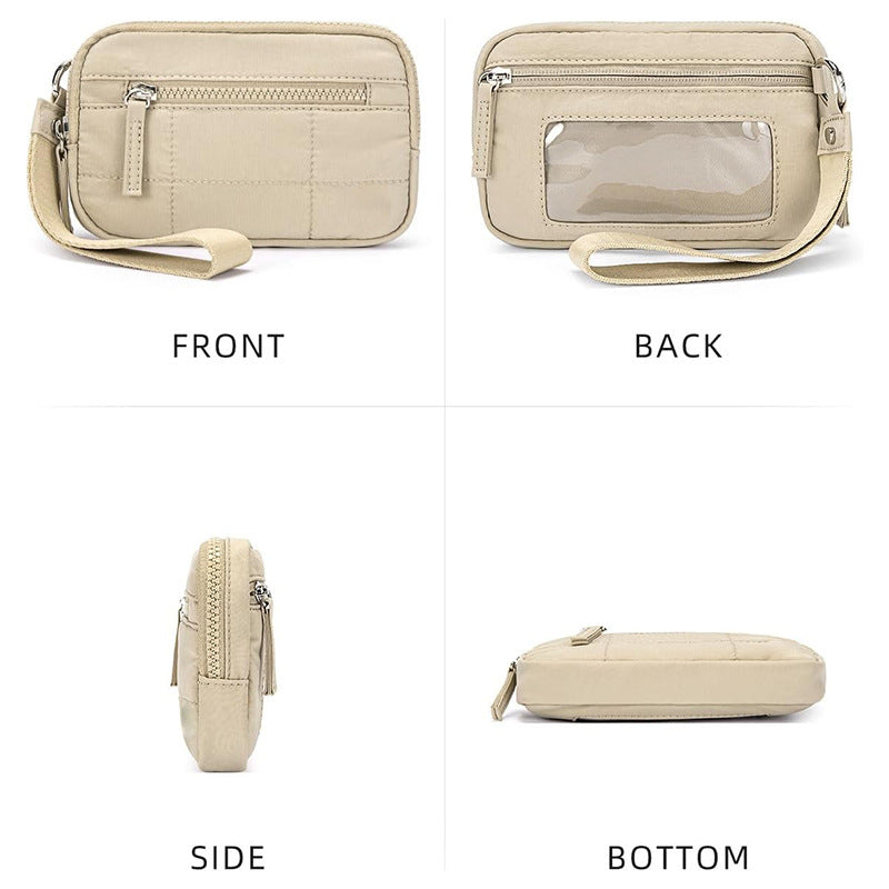 Waterproof Quilted Handbag Women's Transparent Deck