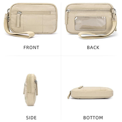 Waterproof Quilted Handbag Women's Transparent Deck