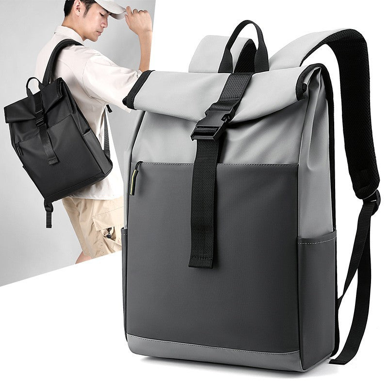 casual fashion backpack for men women new laptop backpack oxford cloth waterproof short distance travel backpack men black
