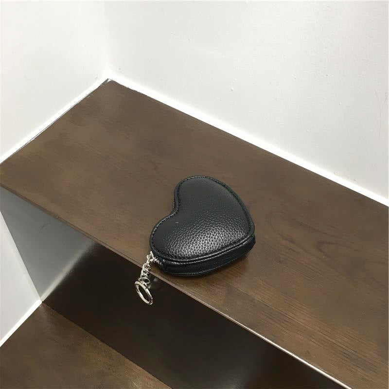 cute mini pendant love heart simplicity key case