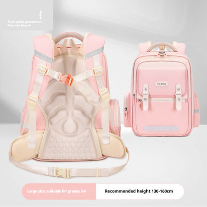 Large Capacity Burden-reducing Waterproof Children's Spine Protection Schoolbag