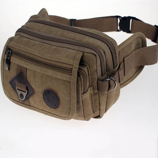 outdoor sports running canvas crossbody waist bag