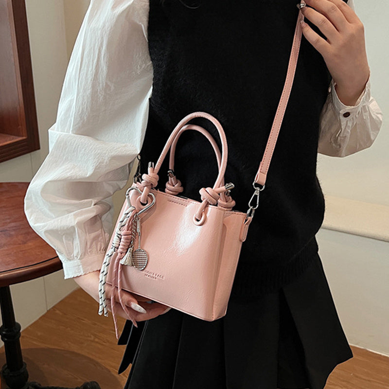 womens messenger bag fashion portable one shoulder bucket bag