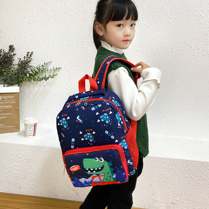 childrens bag cute dinosaur kindergarten cartoon print male and female baby backpack