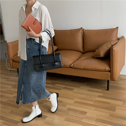 oil wax leather postman shoulder bag