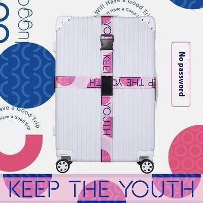 Password Lock Safety Belt Suitcase Band Trolley Case Packing Belt