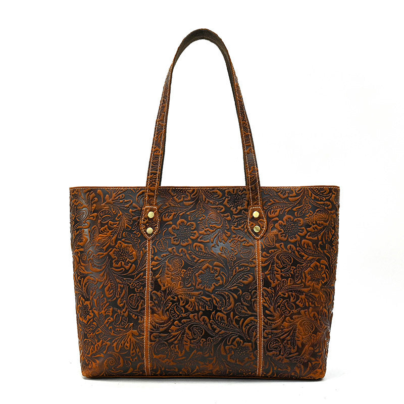 womens handbag leather print one shoulder