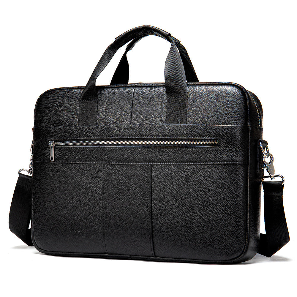 leather retro casual briefcase light business