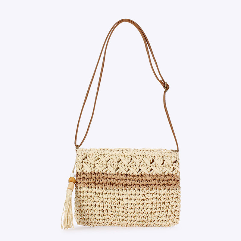 summer new retro women bag hand woven bag