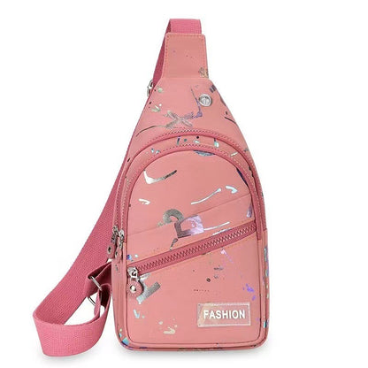 womens one shoulder crossbody backpack oxford cloth chest bag