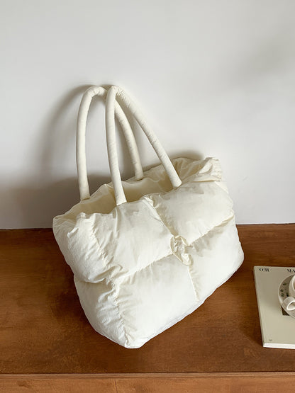 college-student-tote-commuter-large-capacity-female-cloud-bag