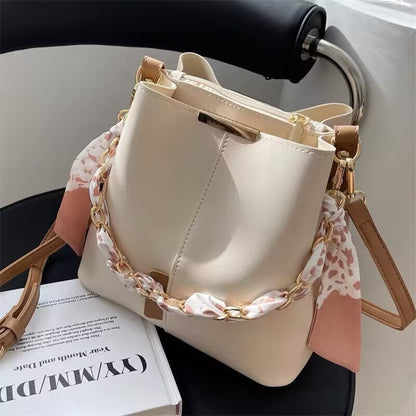 fashion shoulder portable crossbody bucket bag