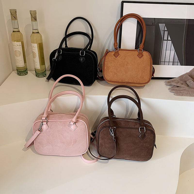 fashion special interest handbag womens crossbody suede