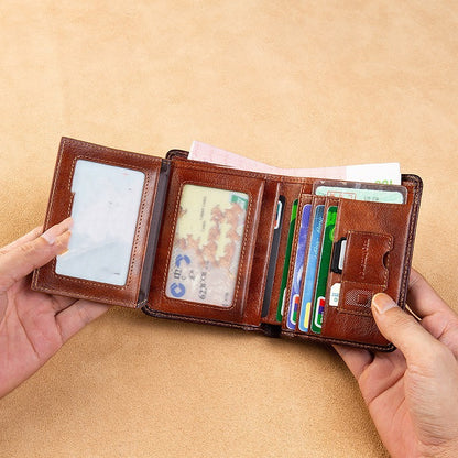all in one short money leather ultra thin mens wallet